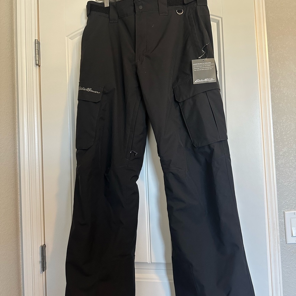 Eddie Bauer Men's Black Powder Search 2.0 Snow Pants